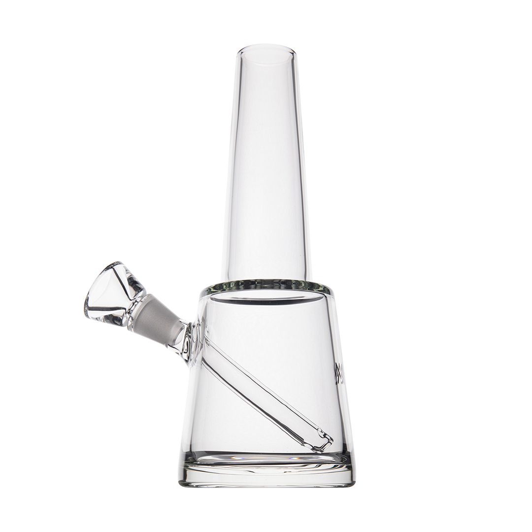MJ Arsenal Summit Glass Bong with Reinforced Base and 14mm Joint - Clear Front View