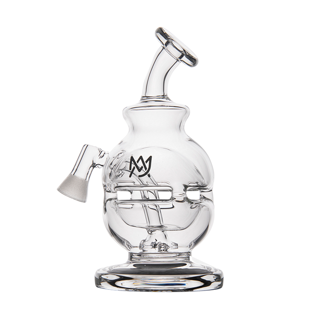 MJ Arsenal Royale Vape Edition mini dab rig with quartz banger, front view on white background
