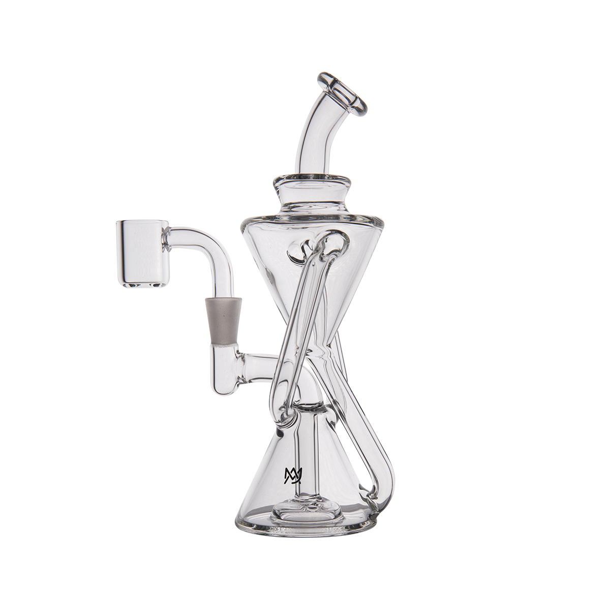 MJ Arsenal Time Turner Mini Dab Rig with Quartz Bucket - Compact Design Front View