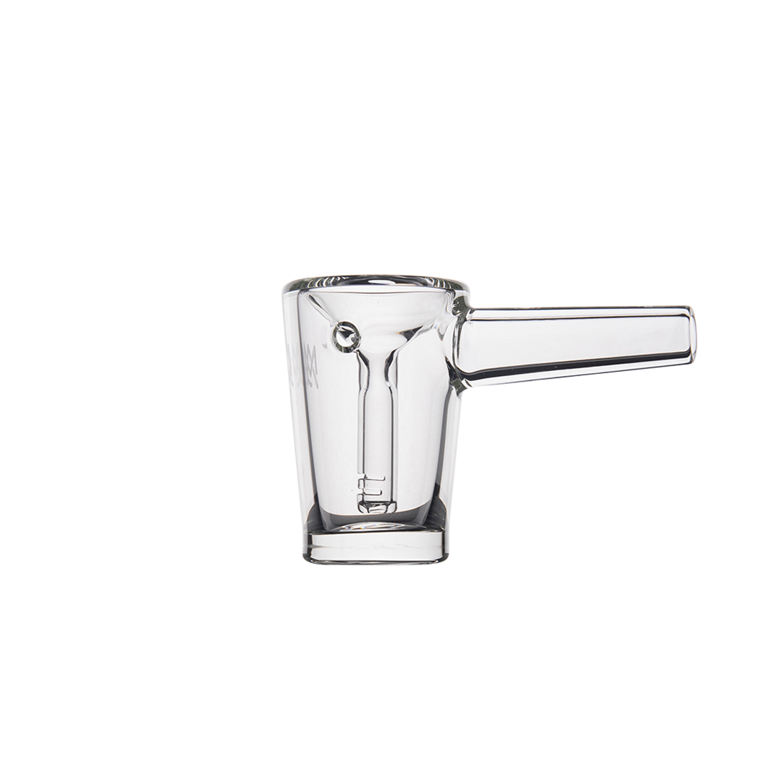 MJ Arsenal Basin Compact Bubbler - Clear Borosilicate Glass, Front View