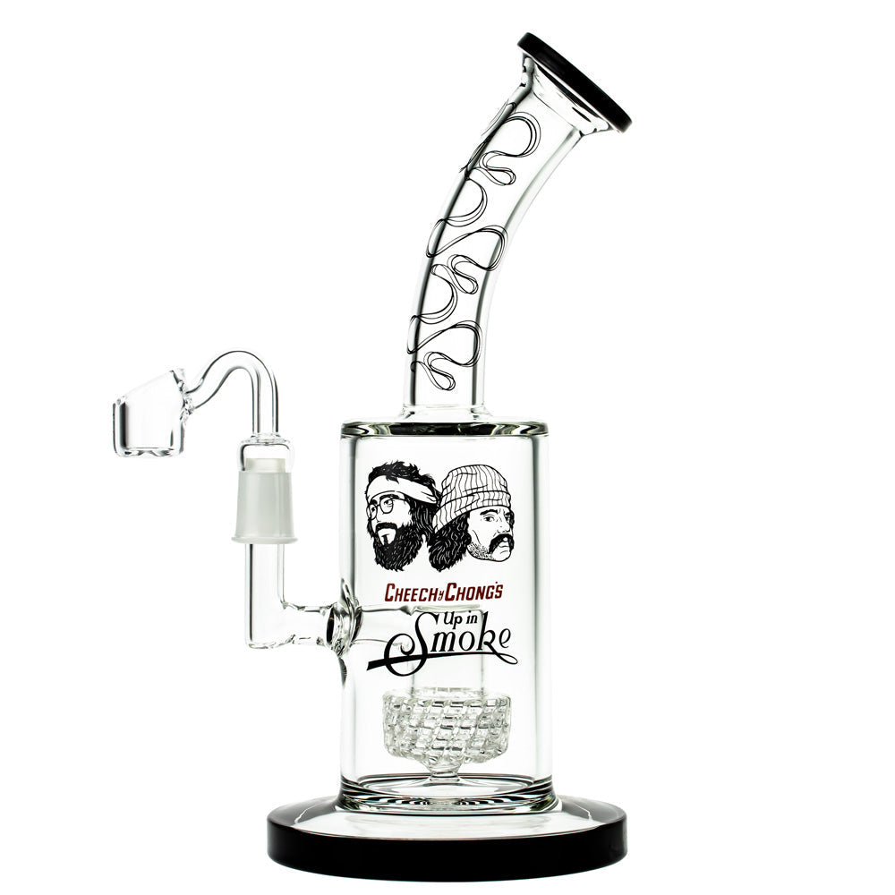 Cheech & Chong 40th Anniversary Big Green Van Dab Rig, 10" with Percolator, Front View