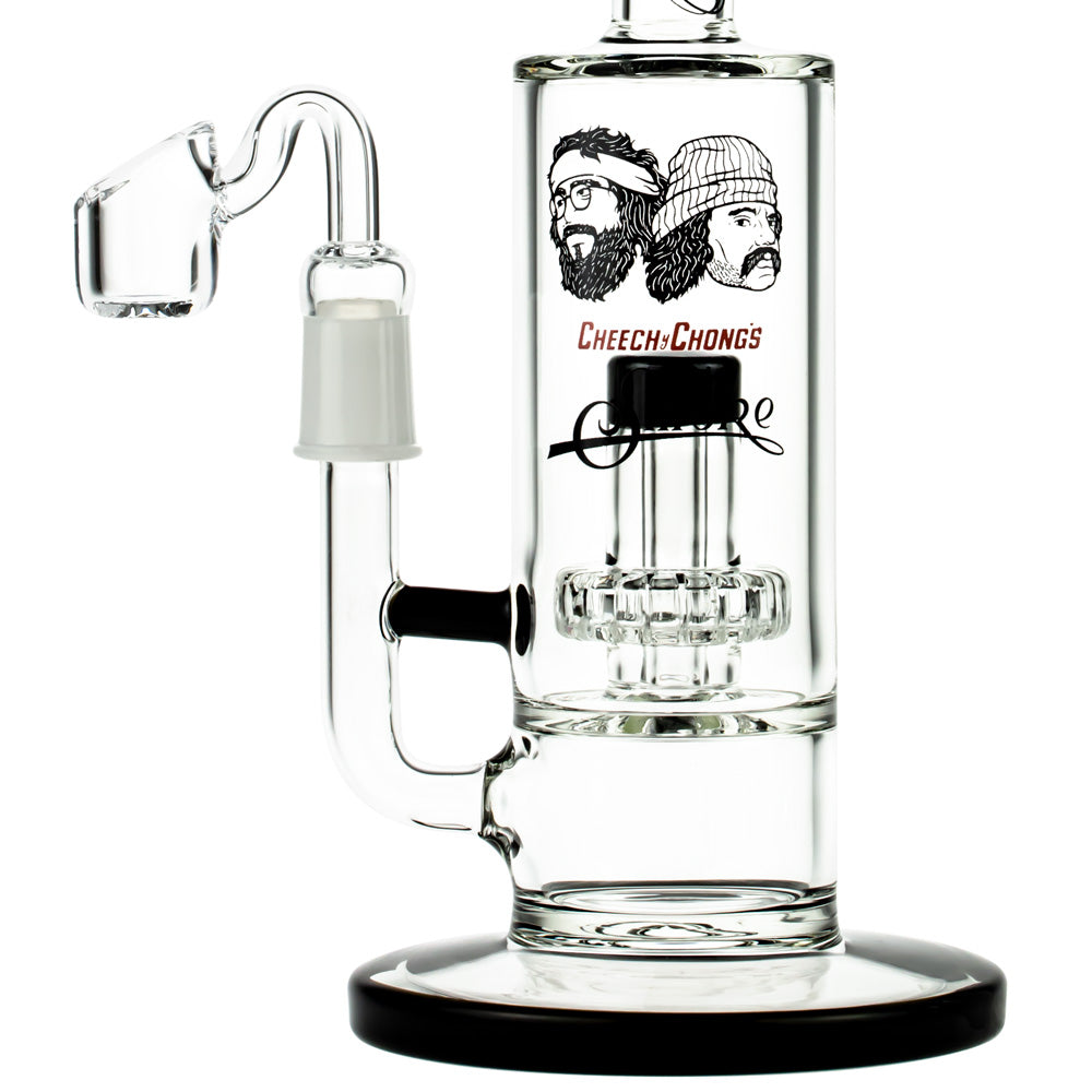 Cheech & Chong 40th Anniversary Black Great Dane 10" Dab Rig with Showerhead Percolator