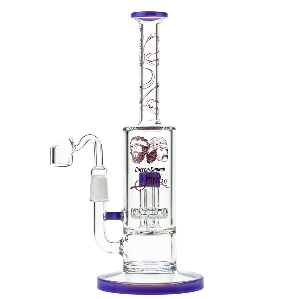 Cheech & Chong 40th Anniversary Great Dane Extract Water Pipe in Milky Purple with Showerhead Percolator