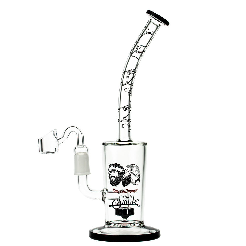 Cheech & Chong 40th Anniversary Maui Waui 10" Dab Rig with Showerhead Percolator - Black