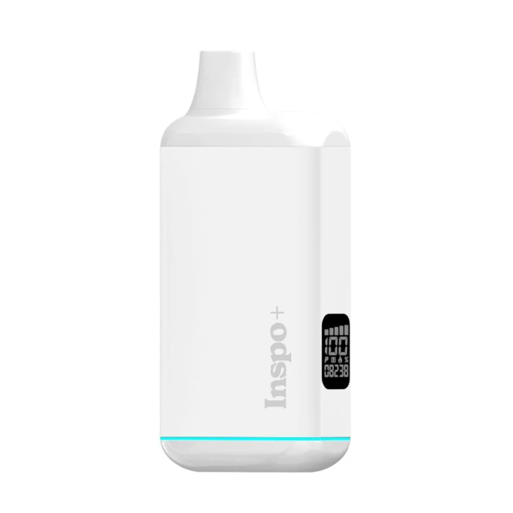 Randy's Inspo Plus Vaporizer in Glacier White with Digital Display - Front View