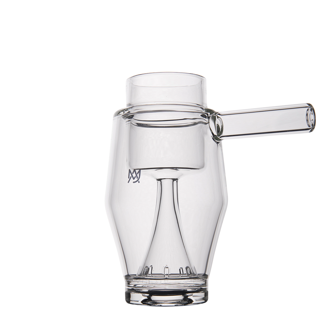 MJ Arsenal Proxy Bubbler Mini - Clear Glass Dab Rig with Side Tube
