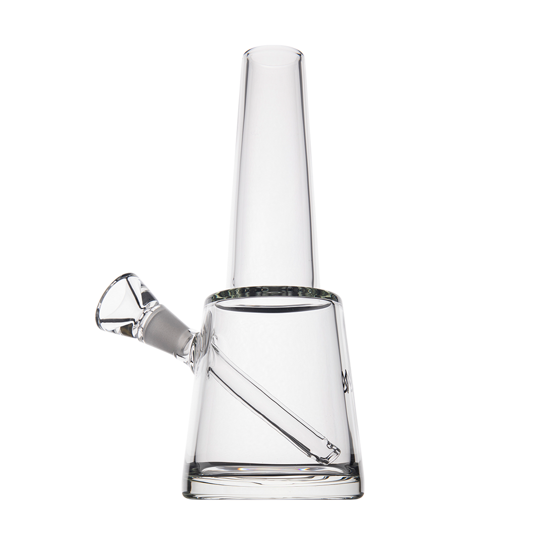 MJ Arsenal Summit Premium Borosilicate Glass Bong with Clear 14mm Joint - Isolated Side View