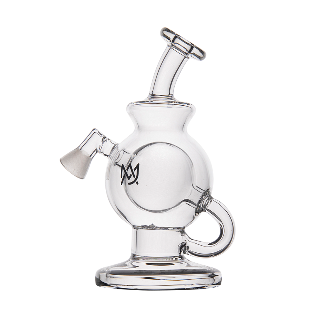 MJ Arsenal Atlas Vape Edition mini dab rig, front view on seamless white background