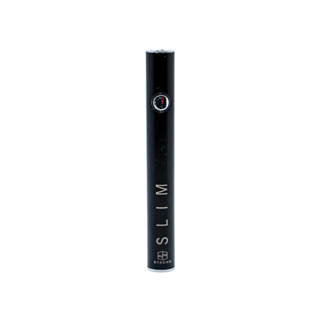 Stacheproducts SLIM Battery - Black, Front View, Compact and Portable Vape Pen