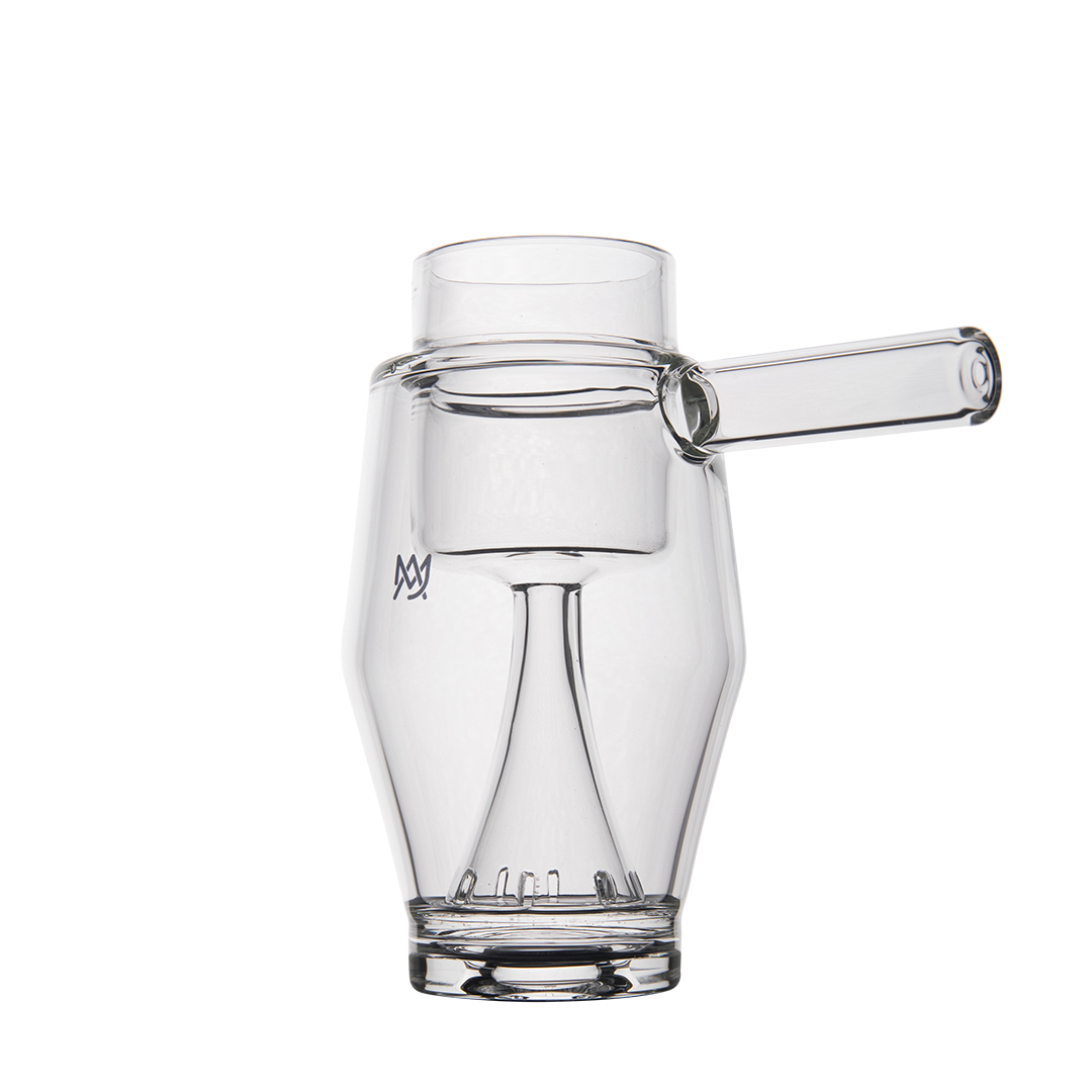 MJ Arsenal Proxy Bubbler Mini with sleek glass design, front view on a white background