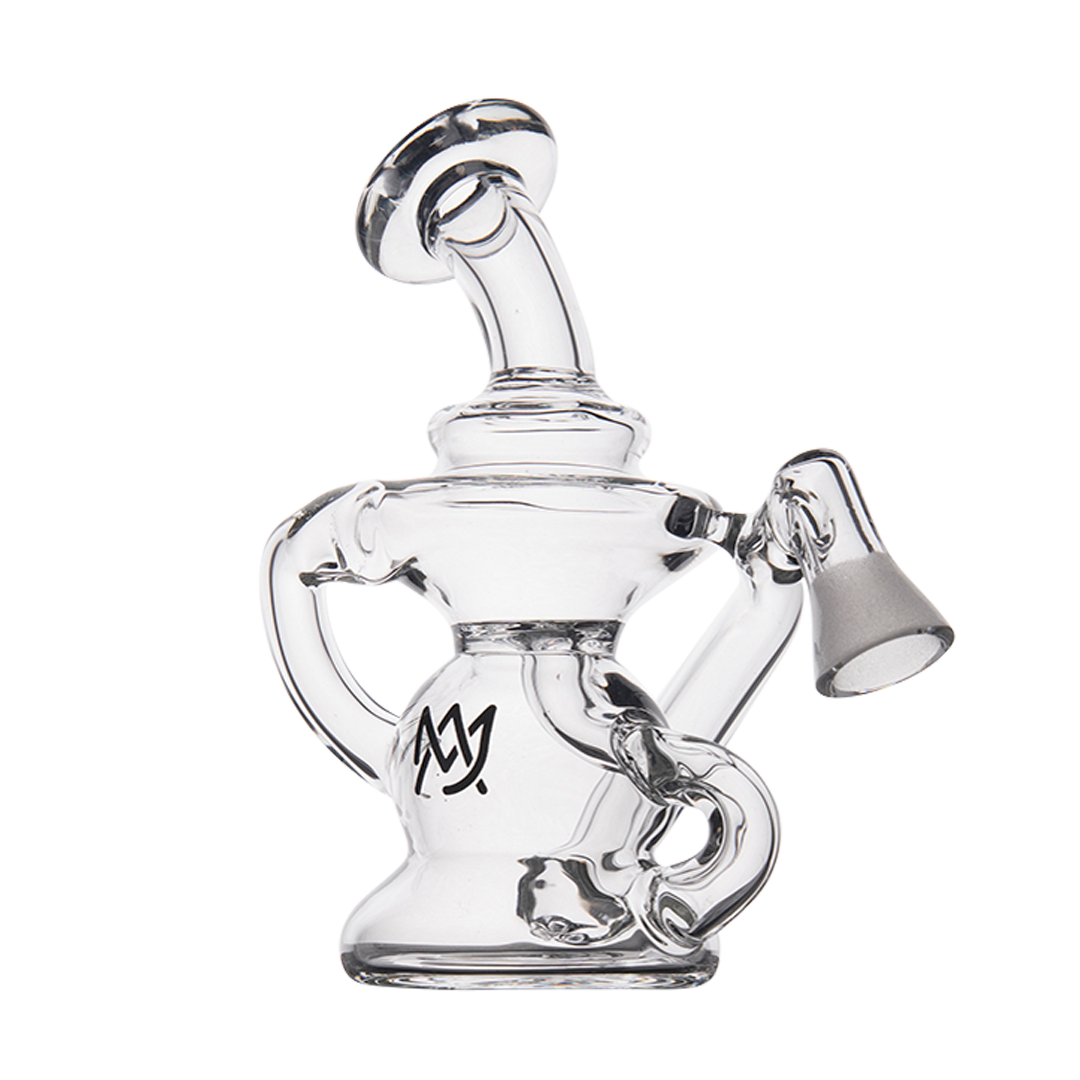 MJ Arsenal Hydra Vape Edition mini dab rig with halo ceramic insert, front view on white background