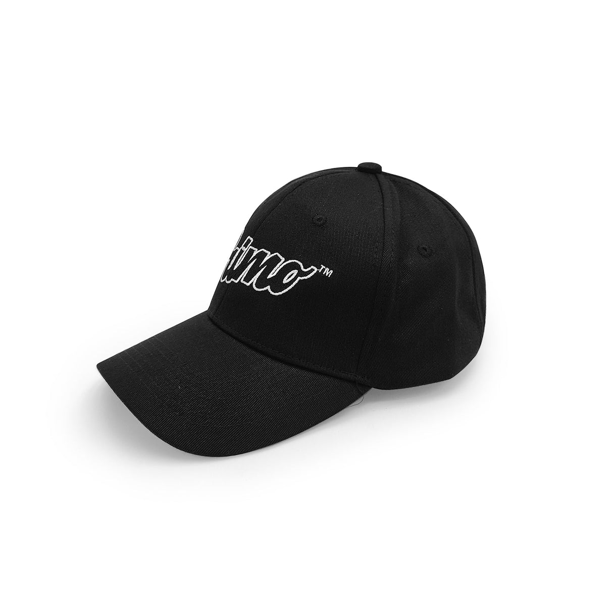 Primo Limited Edition Snap Back - Black, Cotton, Front Angle on Seamless White Background
