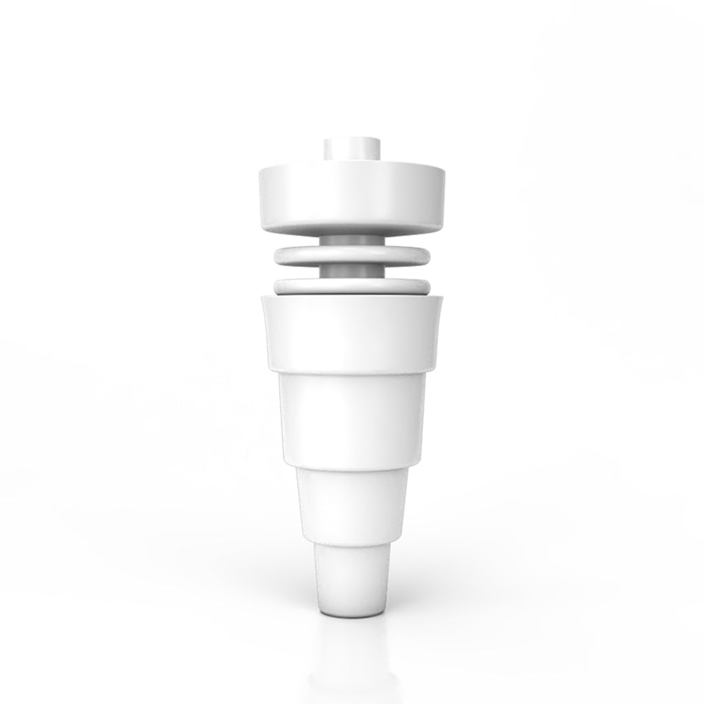 Honeybee Herb Ceramic 6-in-1 Original Dab Rig Nail, versatile male/female joint on white background