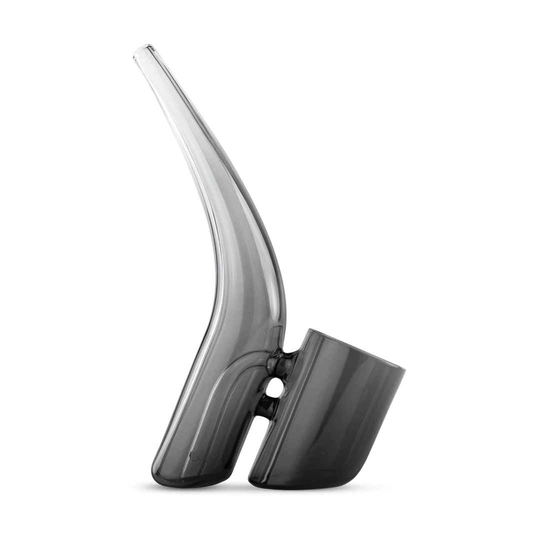 Puffco Proxy Bubbler in Black - Hand-Blown Borosilicate Glass with Smooth Percolation, Side View