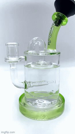 AFM The Pump Recycler Dab Rig - 8" with In-Line Percolator and Borosilicate Glass