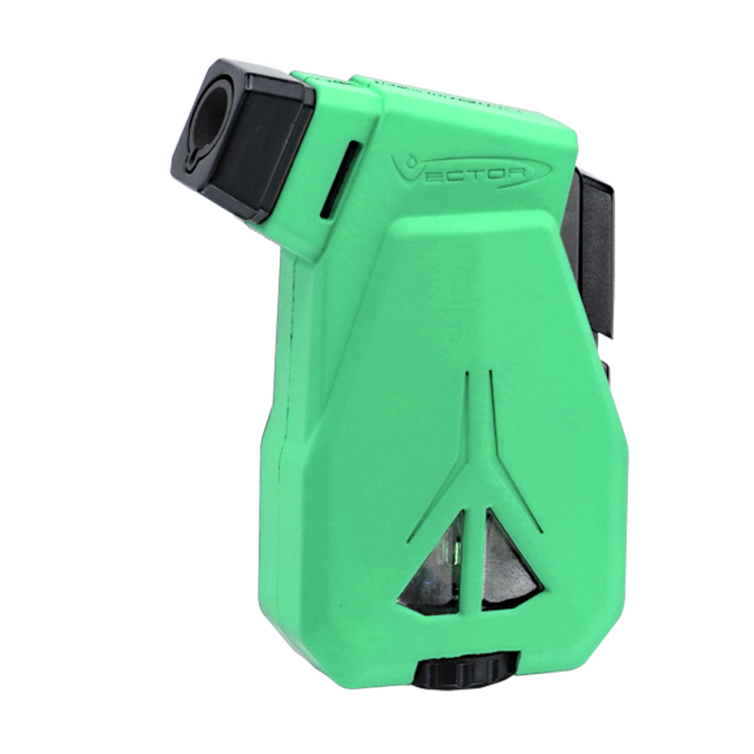 Vector Speed Mini Torch in Mint - Compact and Wind-Resistant Refillable Lighter, Front View