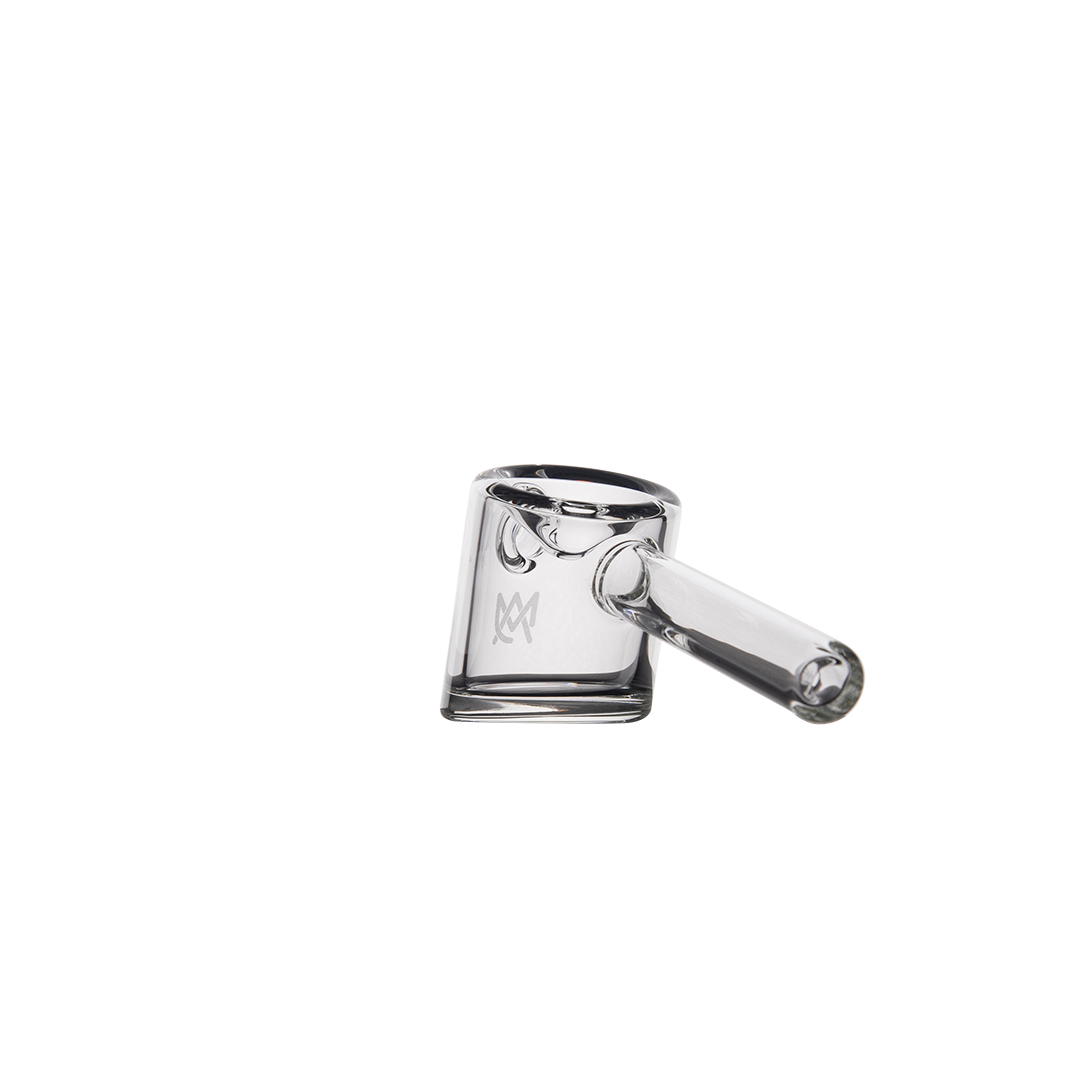 MJ Arsenal Kickstand Hand Pipe with angled kickstand design for stability - Side View