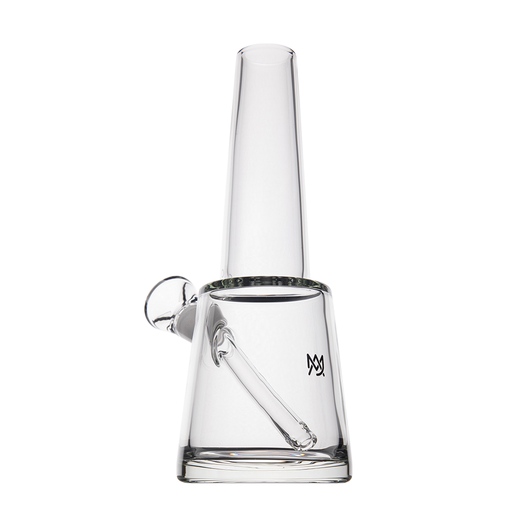 MJ Arsenal Summit Clear Borosilicate Glass Bong with Sturdy Base and 14mm Joint - Front View