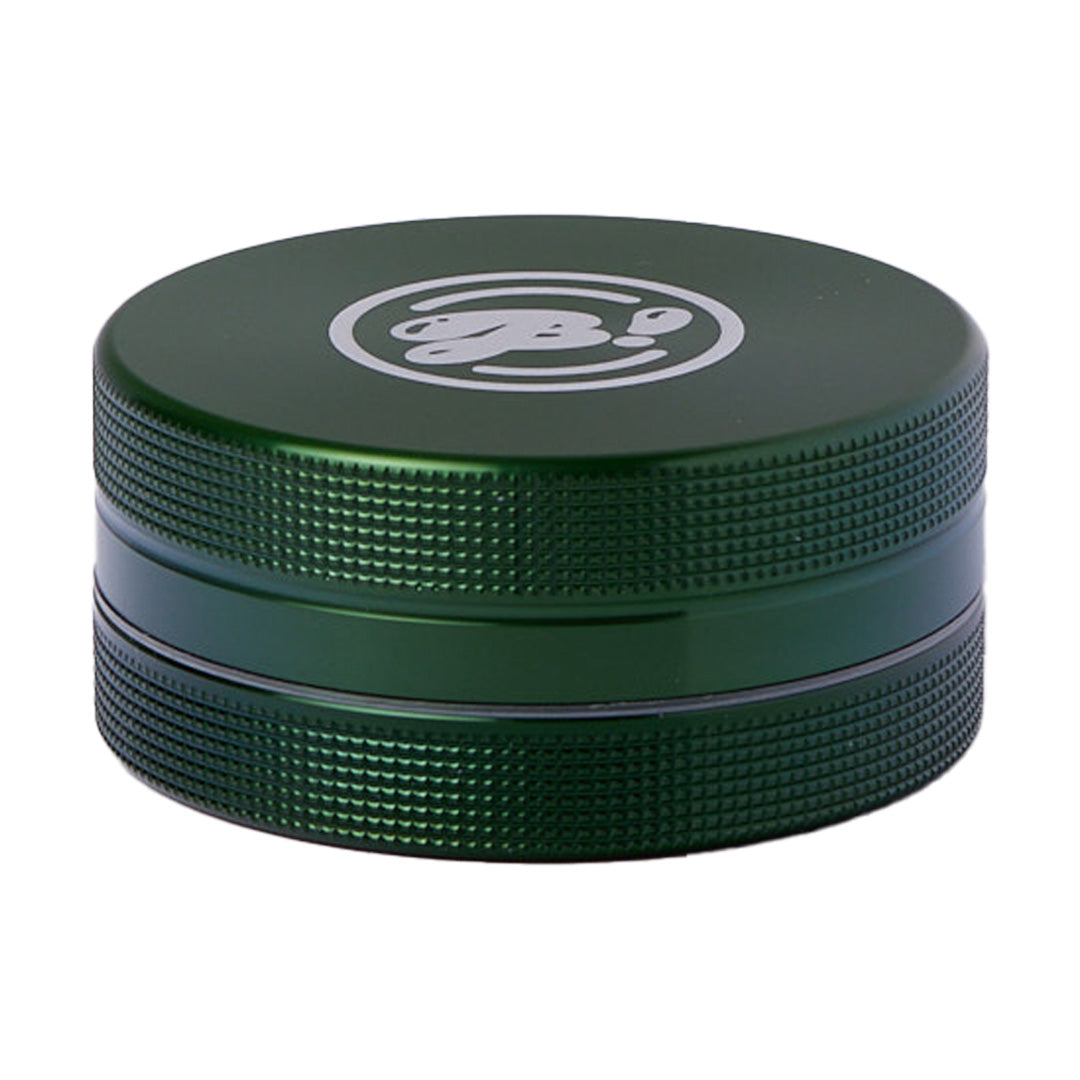 BIGFUN! Medium 2pc Grinder in Green - Durable Herb Grinder with Textured Grip