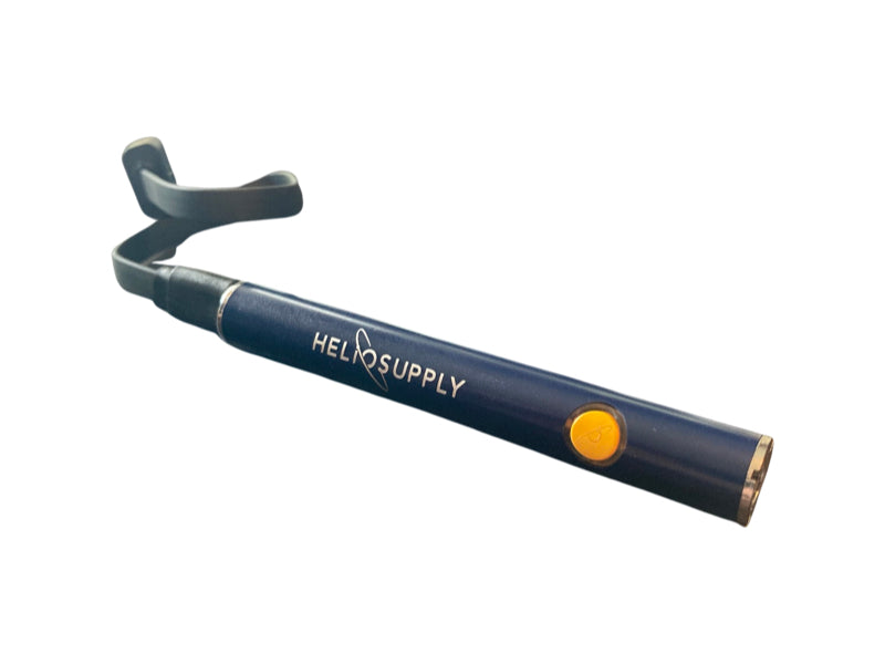 Helio Supply Dual Charge Vape Battery - Angled View on White Background