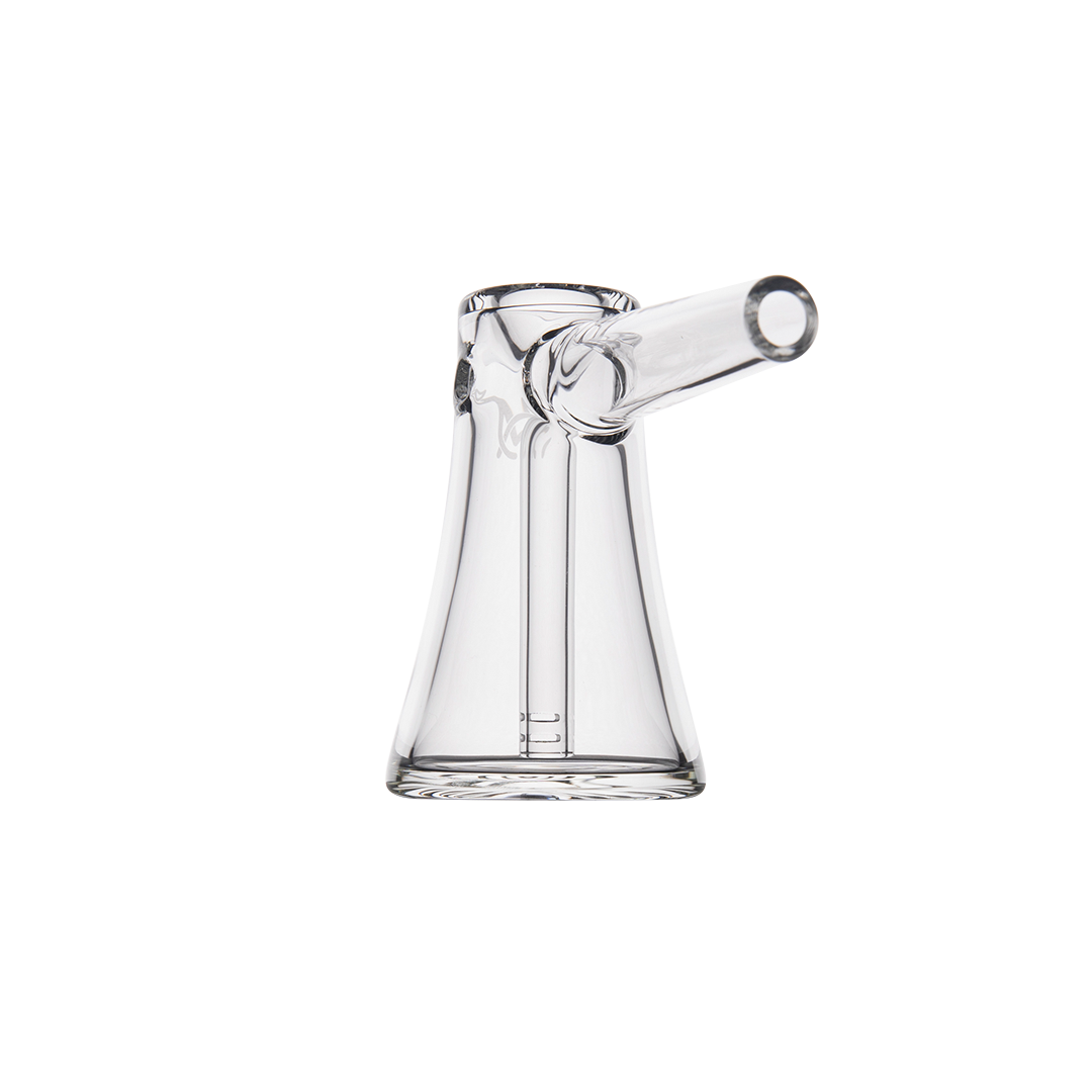 MJ Arsenal Vulkan Bubbler - Clear Glass Mini Bubbler Side View