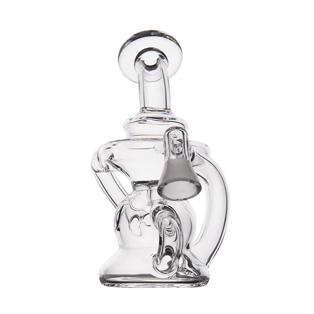 MJ Arsenal Hydra Vape Edition dab rig, clear glass, front view on white background