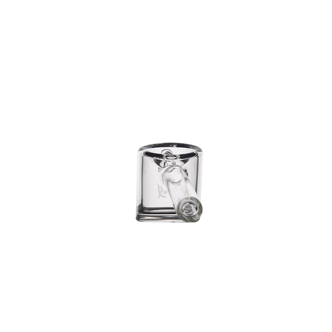 MJ Arsenal Kickstand Hand Pipe - Clear Glass - Sturdy Design - Angled View