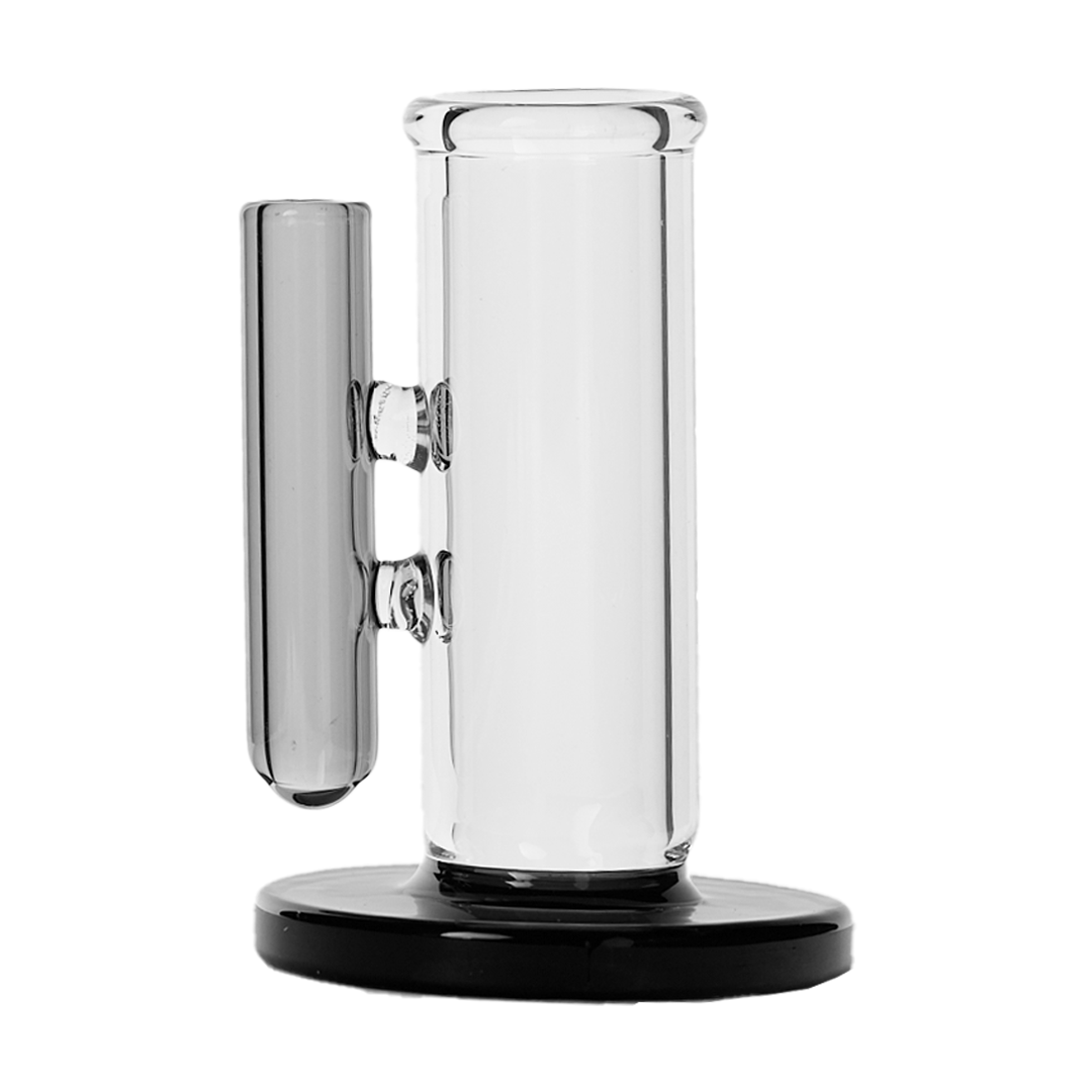 Apex Ancillary Caddy in Smoke variant, front view, heat resistant glass tool & cap organizer with soaking station