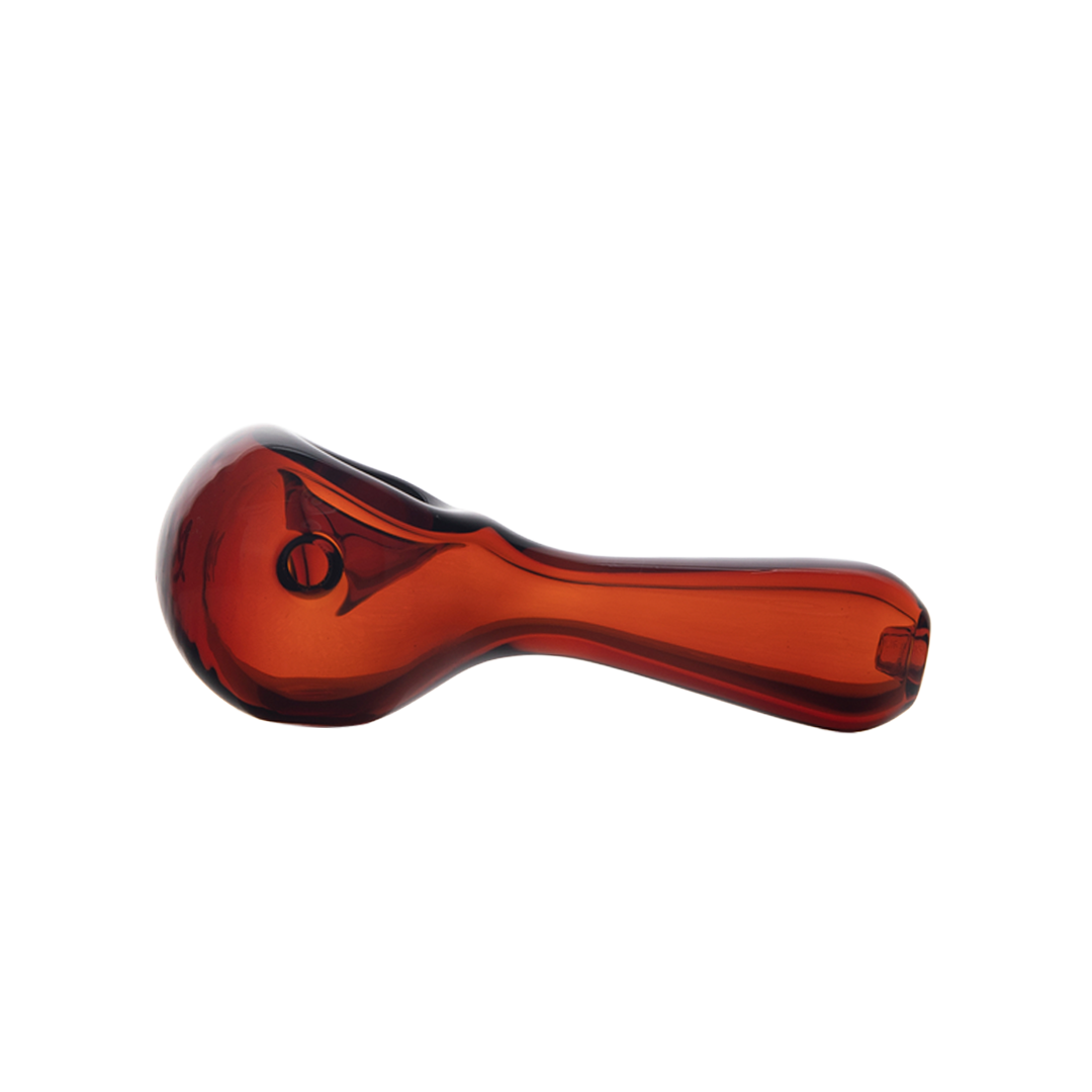 MJ Arsenal Pioneer Hand Pipe in Amber - Classic Design with Deep Bowl - Top View