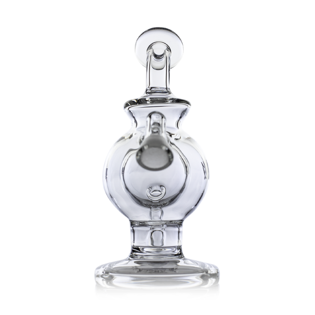 MJ Arsenal Atlas Vape Edition - Compact Clear Glass Dab Rig with Reinforced Base
