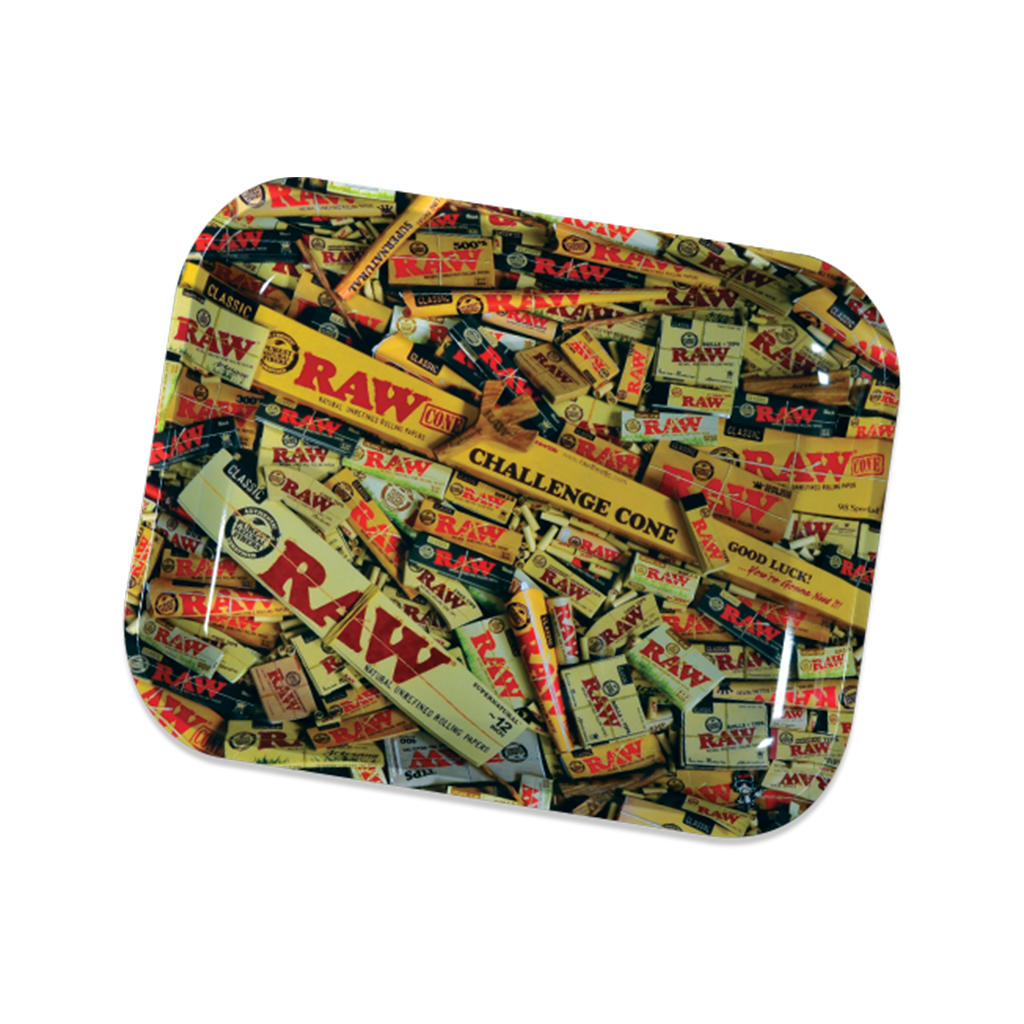Large RAW Essential Rolling Tray - Mixed Designs for Easy Rolling