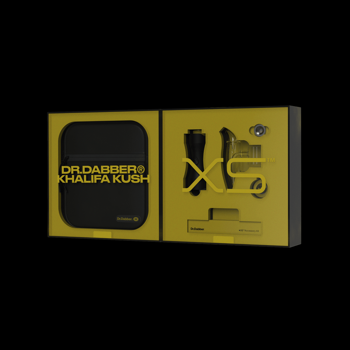 Dr Dabber XS Khalifa Kush Limited Edition Vaporizer in packaging, front view