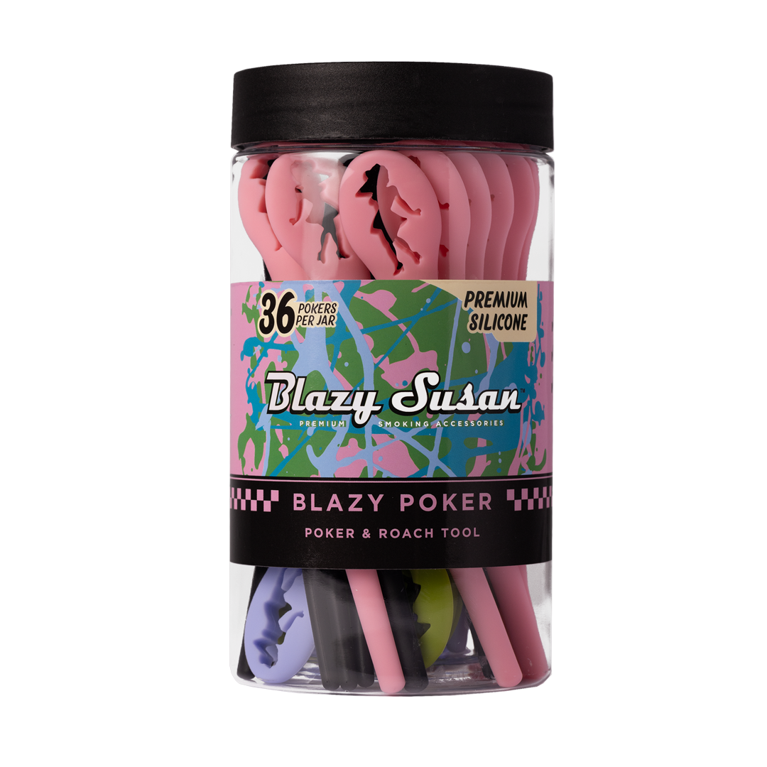 Blazy Susan Silicone Cone Packers & Holders Jar, 36pc in Assorted Colors, Front View