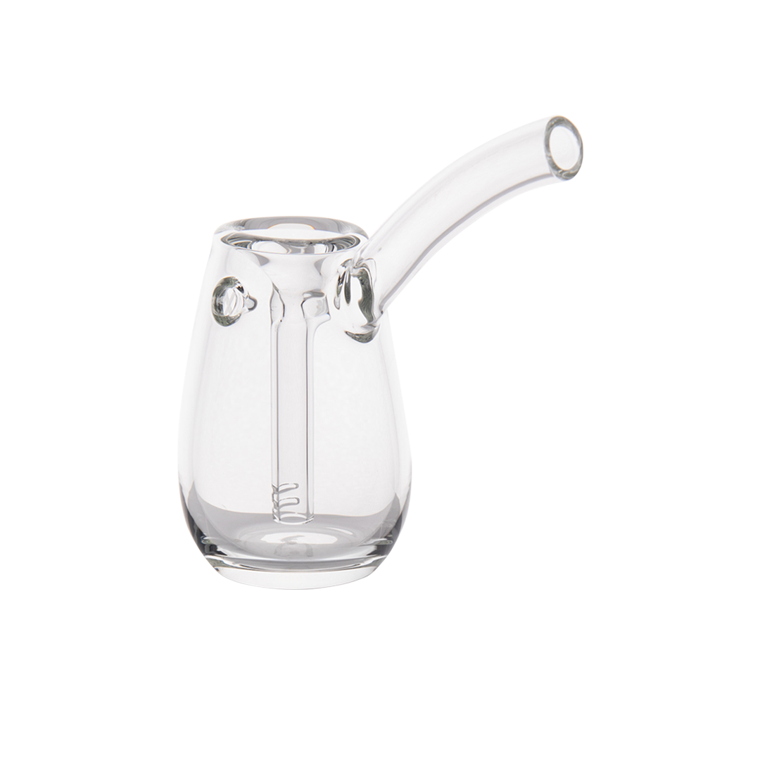 MJ Arsenal Bulb Mini Bubbler in 100% Borosilicate Glass with Clear Front View