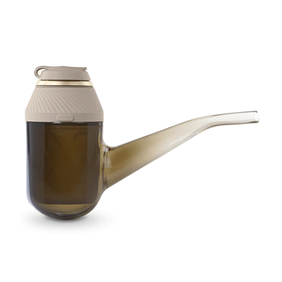 Puffco Proxy Replacement Glass in Desert variant, side view, for portable dab rig vaporizers