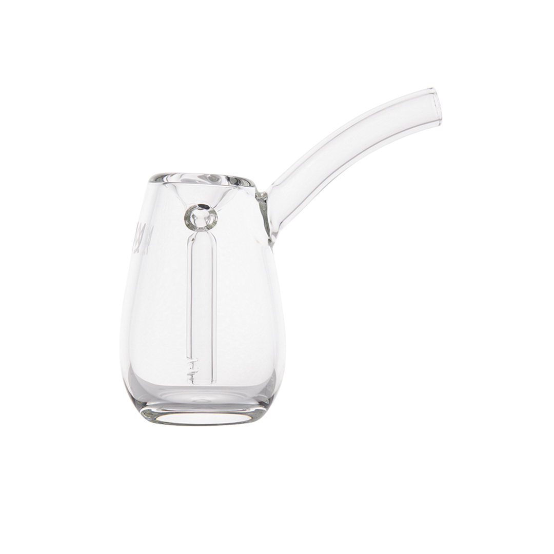 MJ Arsenal Bulb Mini Bubbler in Clear Borosilicate Glass - Front View