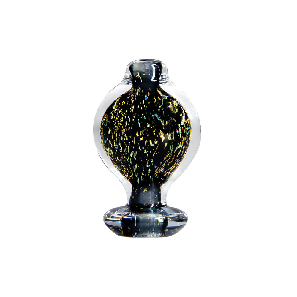 VLAB Dichro Carb Cap with Sparkling Accents, Universal Fit for E-Rigs, Front View