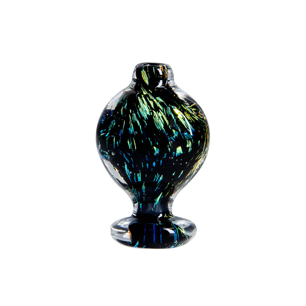 VLAB Dichro Carb Cap with Iridescent Finish, Universal Fit for E-Rigs - Front View