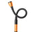 SWAN Gooseneck LED Lamp in Orange, flexible design, battery-powered, portable, on white background