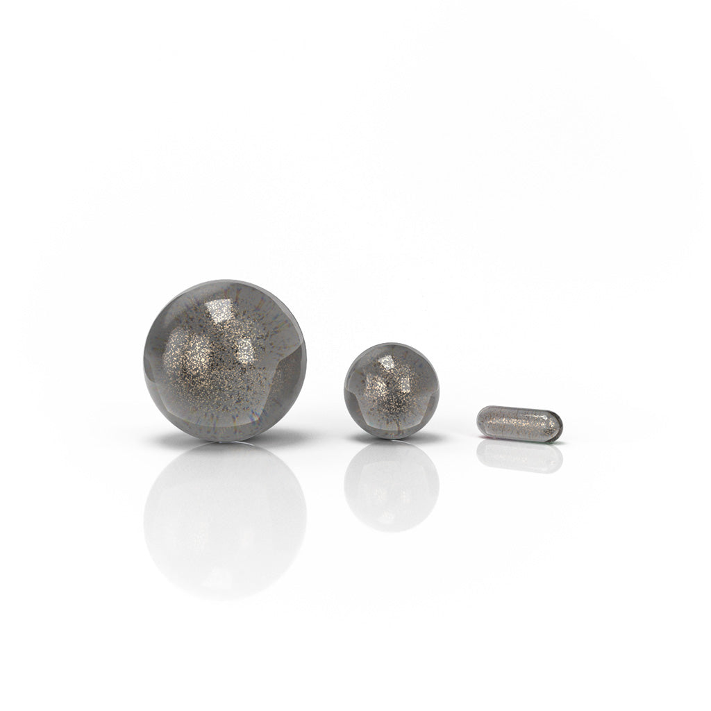 Honeybee Herb Dab Marble Sets in assorted sizes, front view on white background, ideal for precise dabbing control