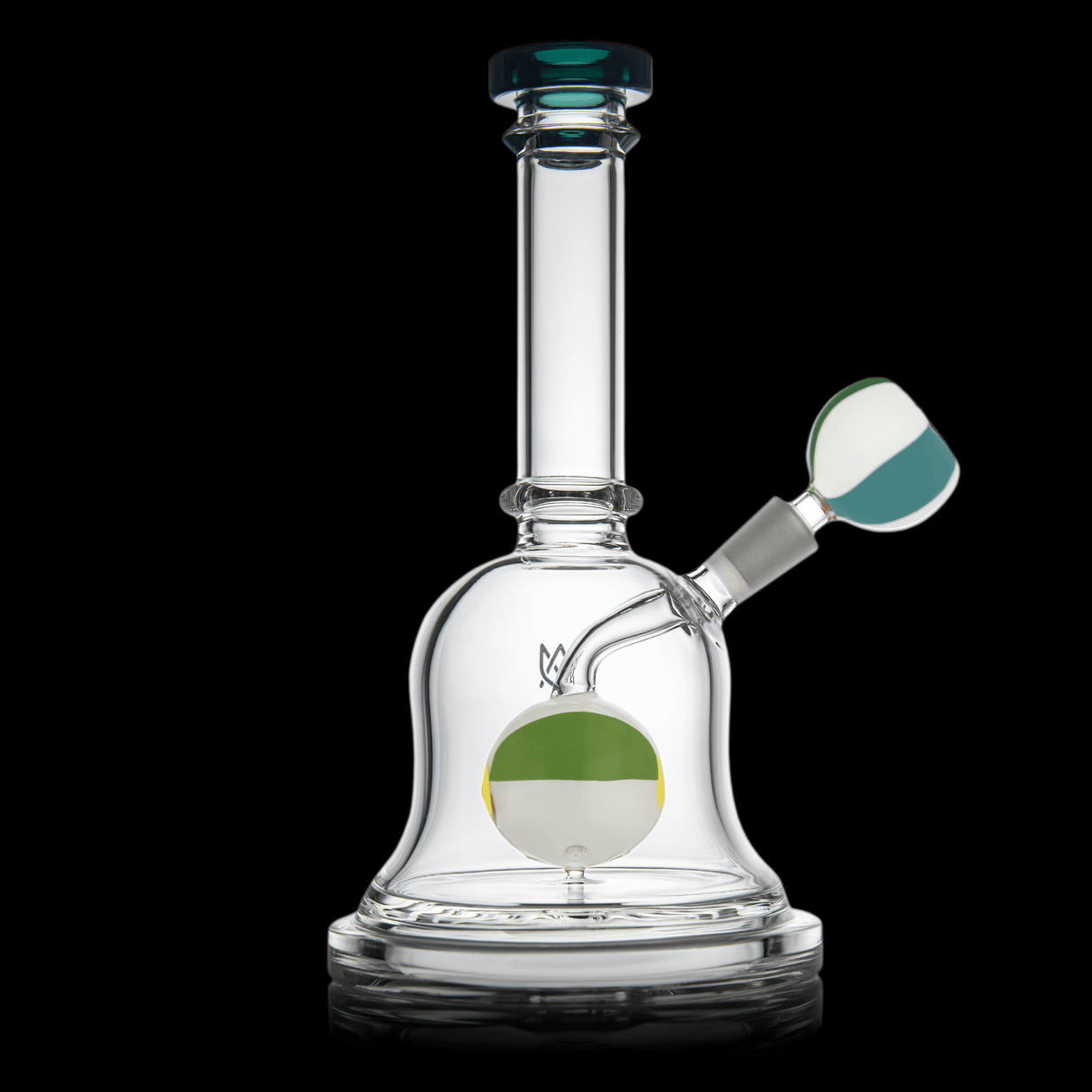 MJ Arsenal Daydreamer Water Pipe front view with clear glass and unique bubble base