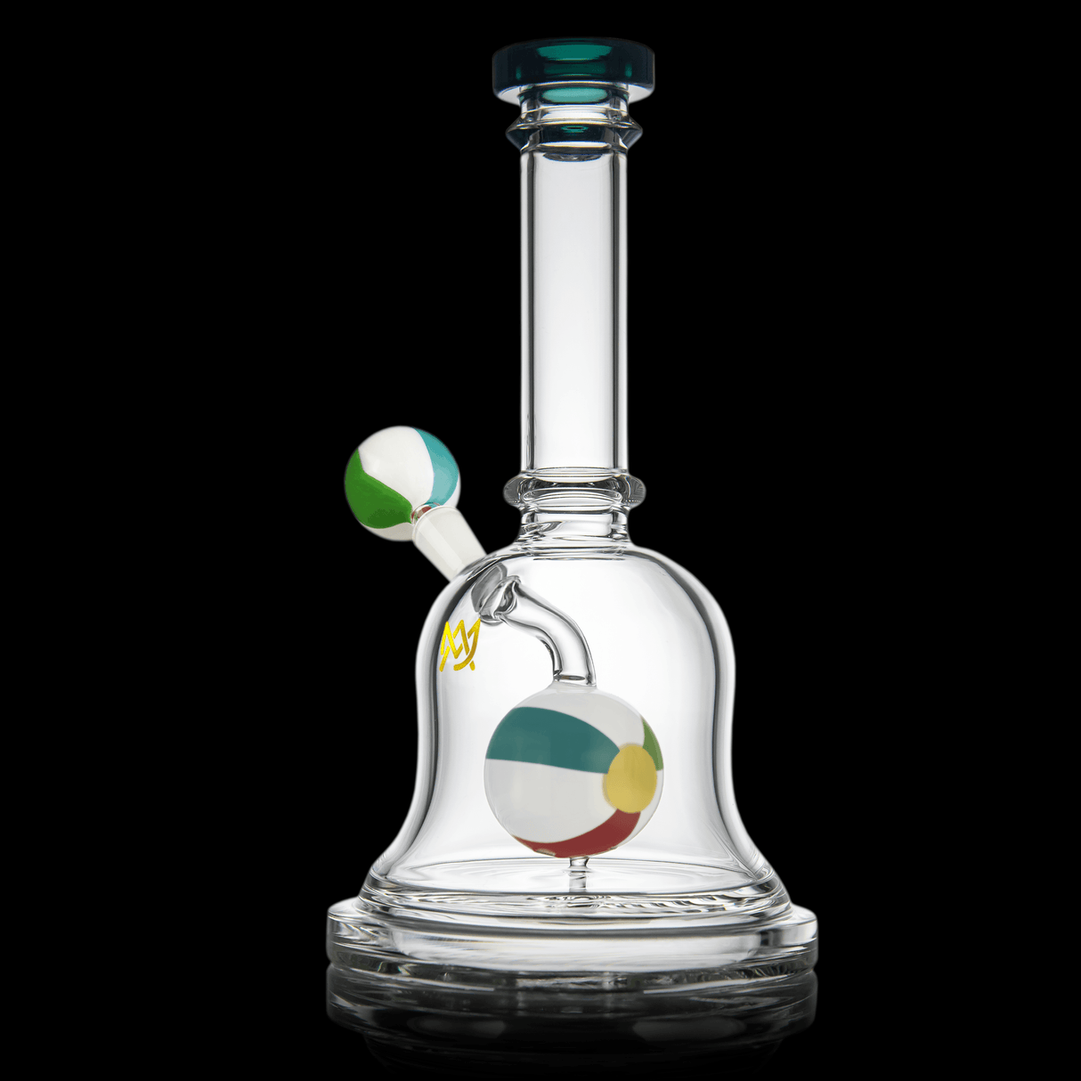 MJ Arsenal Daydreamer Water Pipe - Compact Glass Bong with Colorful Accents