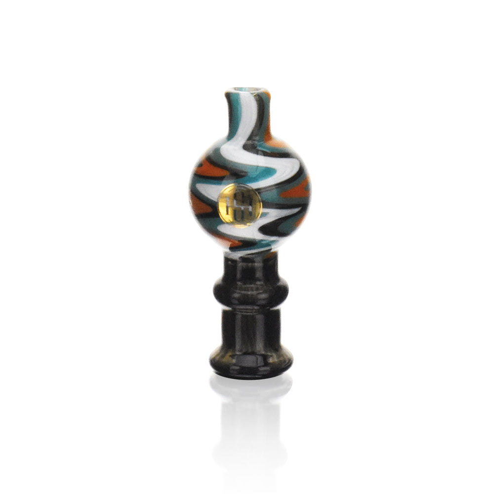 High Society Cosmic Wig Wag Carb Cap Miami V1 with intricate swirl design, front view on white background
