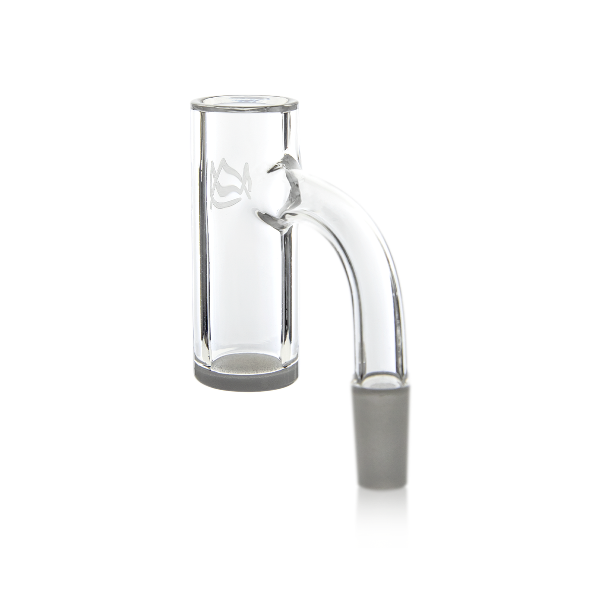 MJ Arsenal Cold Start Opaque Quartz Banger with Enhanced Airflow, 10mm Male, 90 Degree Angle, Front View