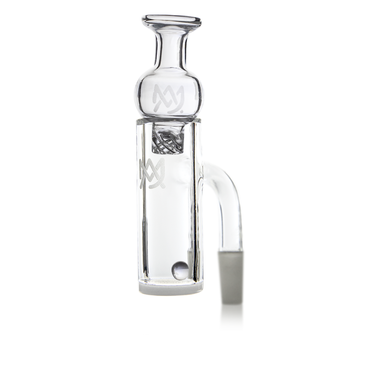 MJ Arsenal - Premium Full Weld Cold Start Quartz Banger, Opaque, 90 Degree 10mm Male Joint