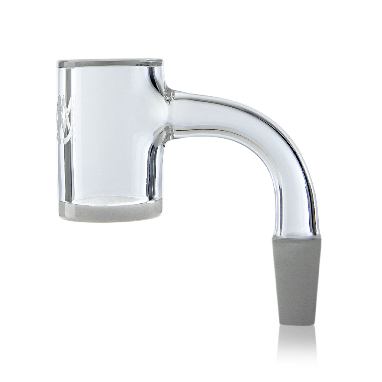 MJ Arsenal Premium Full Weld Opaque Quartz Banger with 90 Degree Joint - Side View