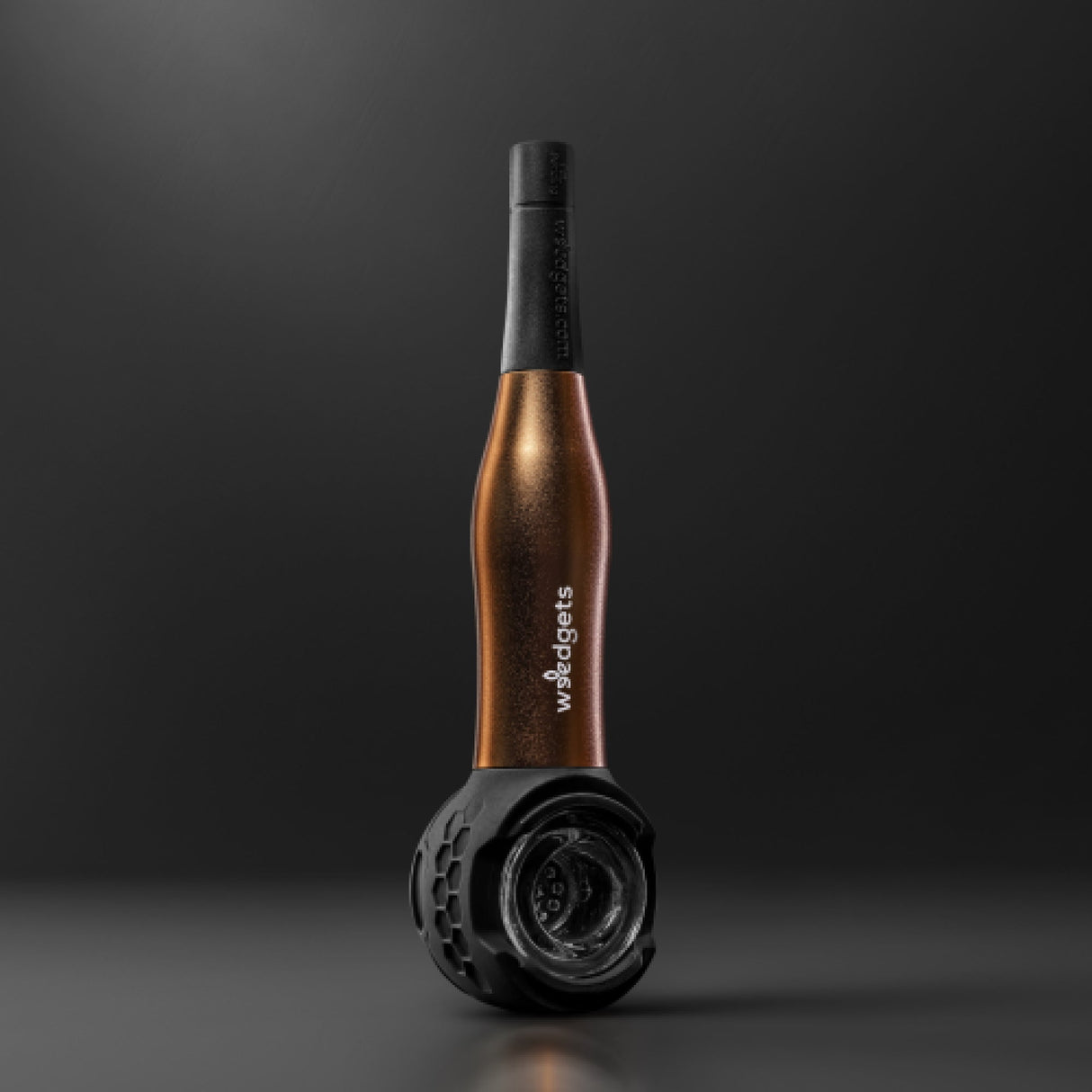 Weedgets Maze-X Pipe in Gold - Waterless Filtering and Cooling Pipe - Front View