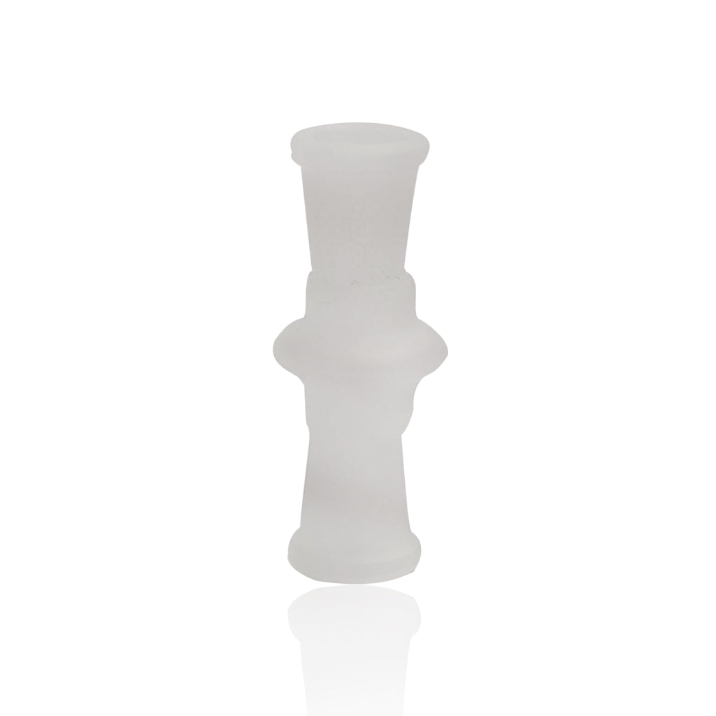 Honeybee Herb Universal Frosted Glass Adapter for Bongs and Rigs, Front View