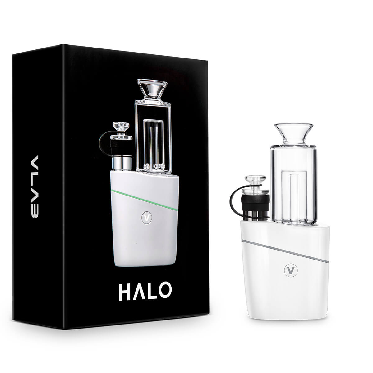 VLAB HALO Portable Vaporizer Kit with Fast Heating Feature - Front View with Packaging