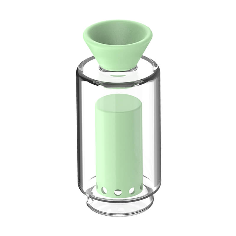 VLAB Milky Glass Top for Focus V Carta in Milky Green - Boro Glass Bubble Generator